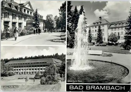 Bad Brambach Bad Brambach Vogtlandhaus Julius Fucik Haus Joliot Curie Haus x / Bad Brambach /Vogtlandkreis LKR