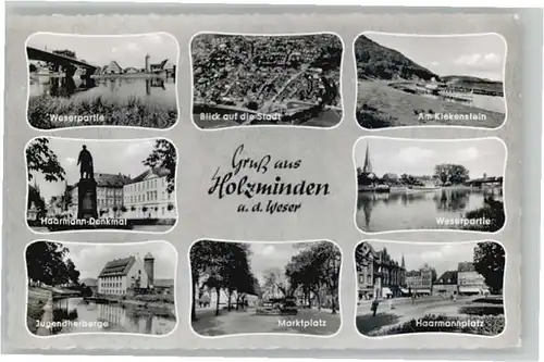 Holzminden Weser Holzminden Haarmann Denkmal Jugendherberge Marktplatz Kiekenstein Haarmannplatz * / Holzminden /Holzminden LKR