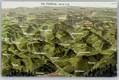 Feldberg Schwarzwald Feldberg Schwarzwald Fliegeraufnahme * / Feldberg (Schwarzwald) /Breisgau-Hochschwarzwald LKR