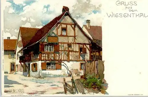 Hausen Wiesental Hausen Wiesental Hebelhaus Kuenstler K. Mutter * / Hausen im Wiesental /Loerrach LKR