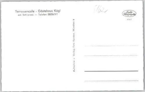Schliersee Schliersee Gaestehaus Koegl * / Schliersee /Miesbach LKR