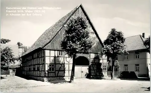 Alhausen Westfalen Alhausen Westfalen Geburtshaus Friedrich Wilhelm Weber * / Bad Driburg /Hoexter LKR