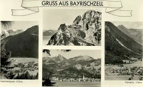 Bayrischzell Bayrischzell Schoenfeldjoch Aiplspitz * / Bayrischzell /Miesbach LKR