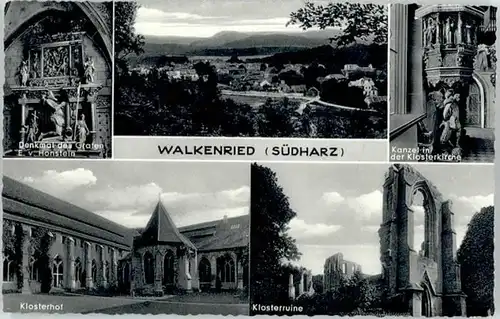 Walkenried Walkenried Denkmal Honstein Klosterruine Kloster Kirche  * / Walkenried /Osterode Harz LKR