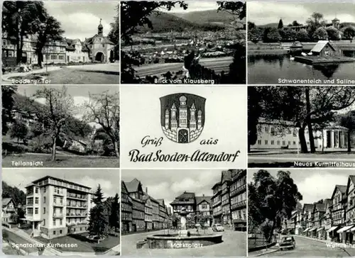 Bad Sooden-Allendorf Bad Sooden-Allendorf Schwanenteich Sanatorium Kurhessen * / Bad Sooden-Allendorf /Werra-Meissner-Kreis LKR