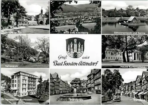 Bad Sooden-Allendorf Bad Sooden-Allendorf Schwanenteich Sanatorium Kurhessen * / Bad Sooden-Allendorf /Werra-Meissner-Kreis LKR