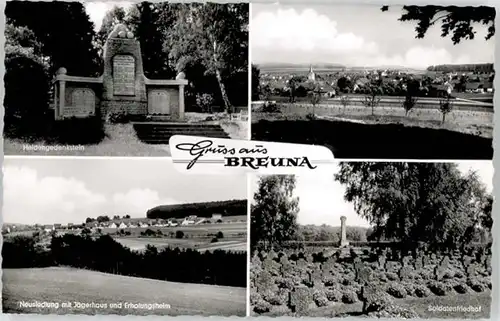 Breuna Breuna Heldengedenkstein Soldatenfriedhof * / Breuna /Kassel LKR