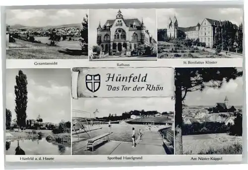 Huenfeld Huenfeld Sportnad Haselgrund St Bonifatius Kloster x / Huenfeld /Fulda LKR
