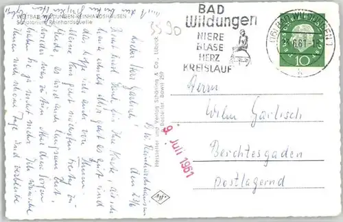 Bad Wildungen Bad Wildungen Sanatorium Reinhardsquelle x / Bad Wildungen /Waldeck-Frankenberg LKR