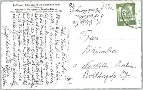 Schwarzenberg Baiersbronn Schwarzenberg Baiersbronn Schoenmuenzach x / Baiersbronn /Freudenstadt LKR
