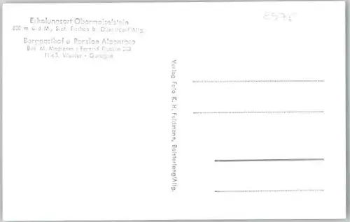 Obermaiselstein Obermaiselstein Gasthof Pension Alpenrose * / Obermaiselstein /Oberallgaeu LKR