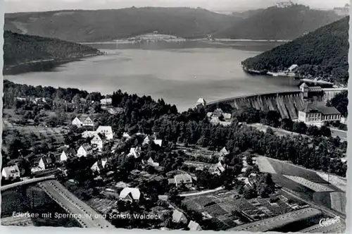 Edersee Edersee Fliegeraufnahme Sperrmauer Schloss Waldeck * / Edertal /Waldeck-Frankenberg LKR