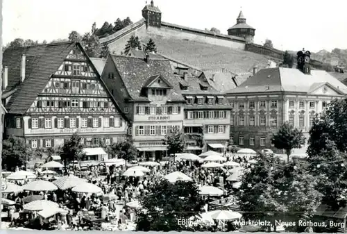 Esslingen Neckar Esslingen Marktplatz Rathaus Burg x / Esslingen am Neckar /Esslingen LKR