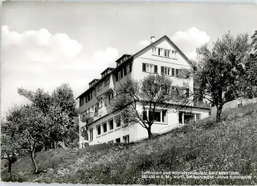 Baiersbronn Schwarzwald Baiersbronn Haus Schoenblick * / Baiersbronn /Freudenstadt LKR