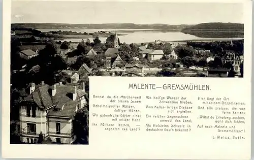 Malente-Gremsmuehlen Malente Gremsmuehle * / Malente /Ostholstein LKR