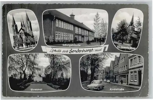 Sendenhorst Sendenhorst St Martin Kirche St Josefs Stift Ehrenmal Kirchstrasse x / Sendenhorst /Warendorf LKR