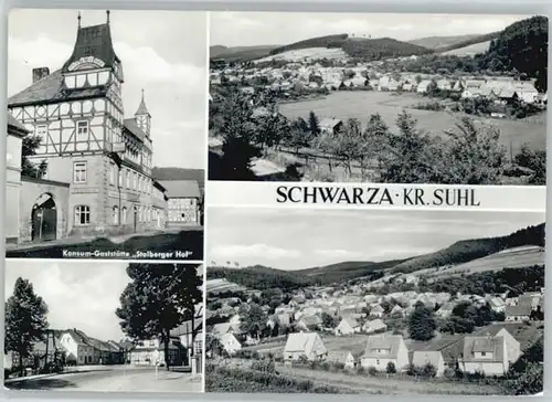 Schwarza Thueringer Wald Schwarza Suhl Gaststaette Stolberger Hof x / Schwarza Suhl /Schmalkalden-Meiningen LKR
