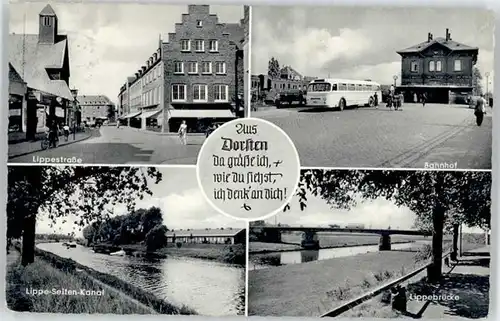Dorsten Dorsten Lippe Seiten Kanal Lippestrasse Bruecke x / Dorsten /Recklinghausen LKR