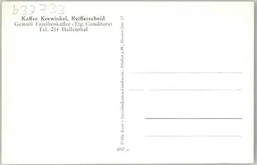 Reifferscheid Eifel Reifferscheid Schleiden  * / Hellenthal /Euskirchen LKR