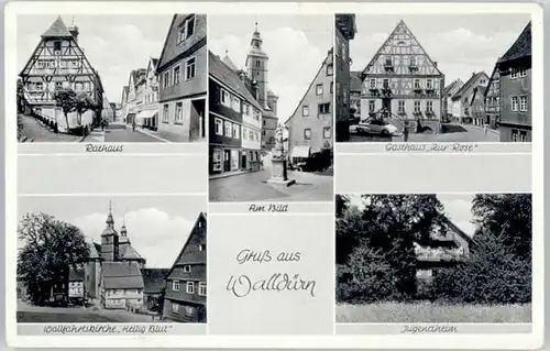 Wallduern Wallduern Kirche Heilig Blut Gasthaus Zur Rose * / Wallduern /Neckar-Odenwald-Kreis LKR
