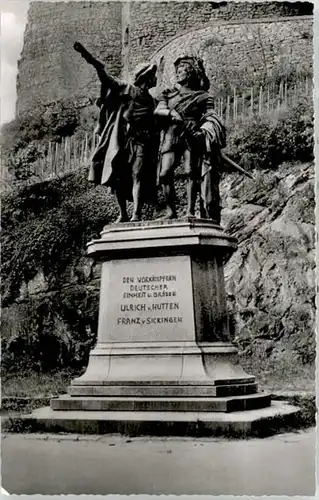 Bad Muenster Stein Ebernburg Bad Muenster Hutten Sickingen Denkmal  * / Bad Muenster am Stein-Ebernburg /Bad Kreuznach LKR