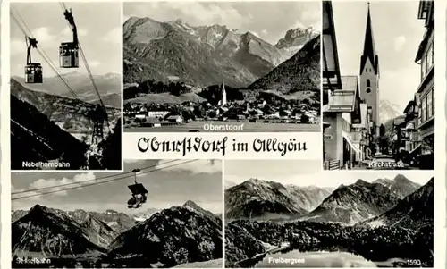 Oberstdorf Oberstdorf Kirchstrasse Nebenhornbahn Freibergsee * / Oberstdorf /Oberallgaeu LKR