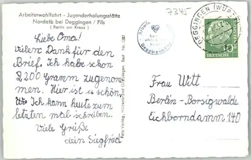 Deggingen Deggingen Jigenderholungsstaette Nordalb x / Deggingen /Goeppingen LKR