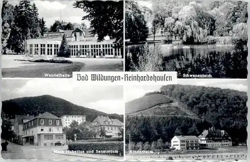 Bad Wildungen Bad Wildungen Schwanenteich Wandelhalle Haus hubertus x / Bad Wildungen /Waldeck-Frankenberg LKR