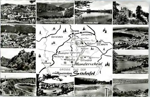 Manderscheid Eifel Manderscheid Altburg Holzmaar Ulmen Maar  * / Manderscheid /Bernkastel-Wittlich LKR