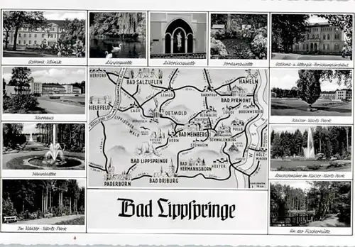 Bad Lippspringe Bad Lippspringe Lippequelle Jordanquelle Kaiser Karls Park * / Bad Lippspringe /Paderborn LKR