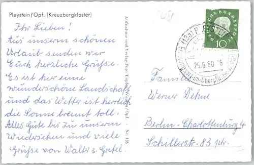 Pleystein Pleystein Kreuzberg Kloster x / Pleystein /Neustadt Waldnaab LKR