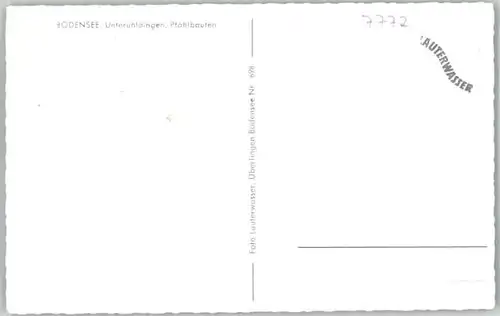 Unteruhldingen Unteruhldingen Pfahlbauten Fliegeraufnahme * / Uhldingen-Muehlhofen /Bodenseekreis LKR