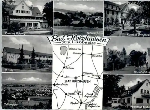 Holzhausen Luebbecke Holzhausen Luebbecke Kurhaus Holsing Forsthaus Limberg Kurhaus Bringewatt x / Preussisch Oldendorf /Minden-Luebbecke LKR