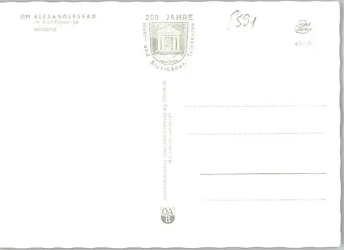 Bad Alexandersbad Bad Alexandersbad  * / Bad Alexandersbad /Wunsiedel LKR