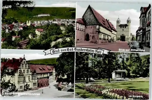 Bad Gandersheim Bad Gandersheim Eilsabethenbrunnen Stifts Kirche  * / Bad Gandersheim /Northeim LKR