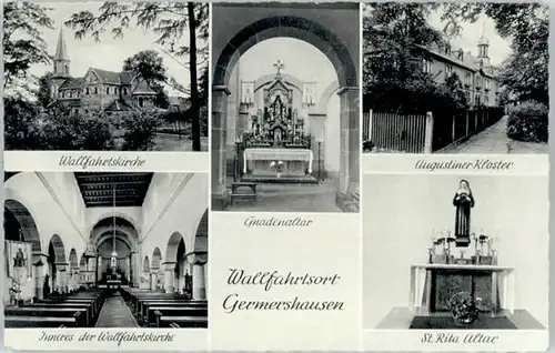 Germershausen Germershausen Augustiner Kloster St Rita Altar * / Rollshausen /Goettingen LKR