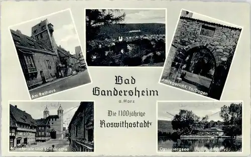 Bad Gandersheim Bad Gandersheim Osterbergsee Stifts Kirche  * / Bad Gandersheim /Northeim LKR