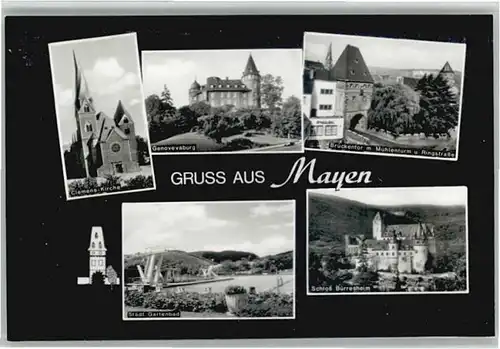 Mayen Mayen Genoveaburg Clemens Kirche Schloss Buerresheim * / Mayen /Mayen-Koblenz LKR