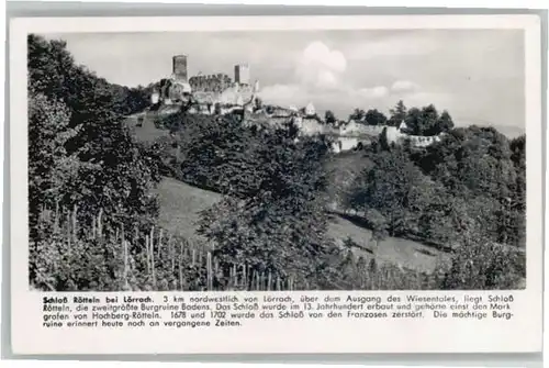 Schloss Roetteln Schloss Roetteln  * / Loerrach /Loerrach LKR