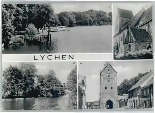 Lychen Lychen Johannis Kirche  Stadtsee x / Lychen /Uckermark LKR