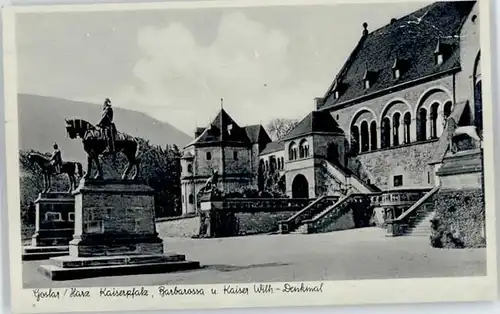 Goslar Goslar Kaiserplatz Barbarossa und Kaiser Wilhelm Denkmal  * / Goslar /Goslar LKR