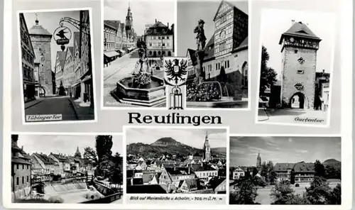 Reutlingen Reutlingen Tuebingertor Gartentor Marien Kirche  * / Reutlingen /Reutlingen LKR