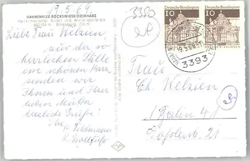 Hahnenklee-Bockswiese Harz Hahnenklee-Bockswiese  x / Goslar /Goslar LKR