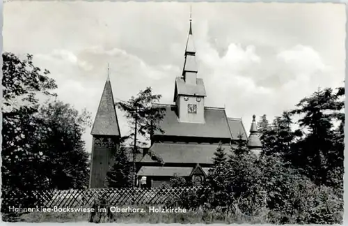 Hahnenklee-Bockswiese Harz Hahnenklee-Bockswiese Holz Kirche  x / Goslar /Goslar LKR