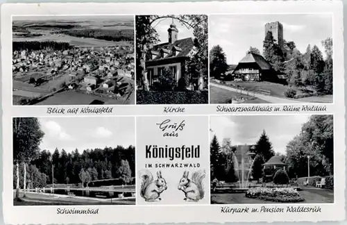 Koenigsfeld Schwarzwald Koenigsfeld Ruine Waldau Pension Waldesruh x / Koenigsfeld im Schwarzwald /Schwarzwald-Baar-Kreis LKR