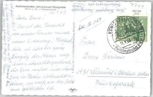 Koenigsfeld Schwarzwald Koenigsfeld  x / Koenigsfeld im Schwarzwald /Schwarzwald-Baar-Kreis LKR
