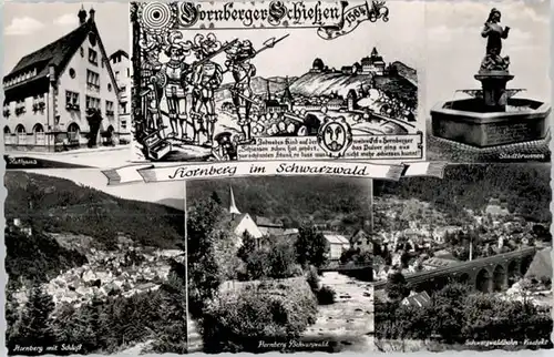 Hornberg Schwarzwald Schwarzwaldbahn Schloss Viadukt * / Hornberg /Ortenaukreis LKR