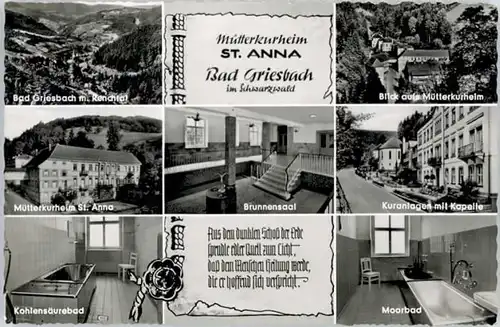 Bad Peterstal-Griesbach Bad Peterstal-Griesbach Muetterkurheim St Anna  x / Bad Peterstal-Griesbach /Ortenaukreis LKR