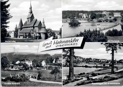 Hahnenklee-Bockswiese Harz Hahnenklee-Bockswiese Holz Kirche Kranichteich x / Goslar /Goslar LKR