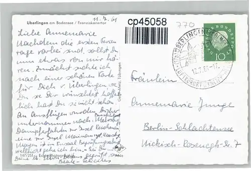 ueberlingen Bodensee ueberlingen Bodensee Franziskanertor x / ueberlingen /Bodenseekreis LKR